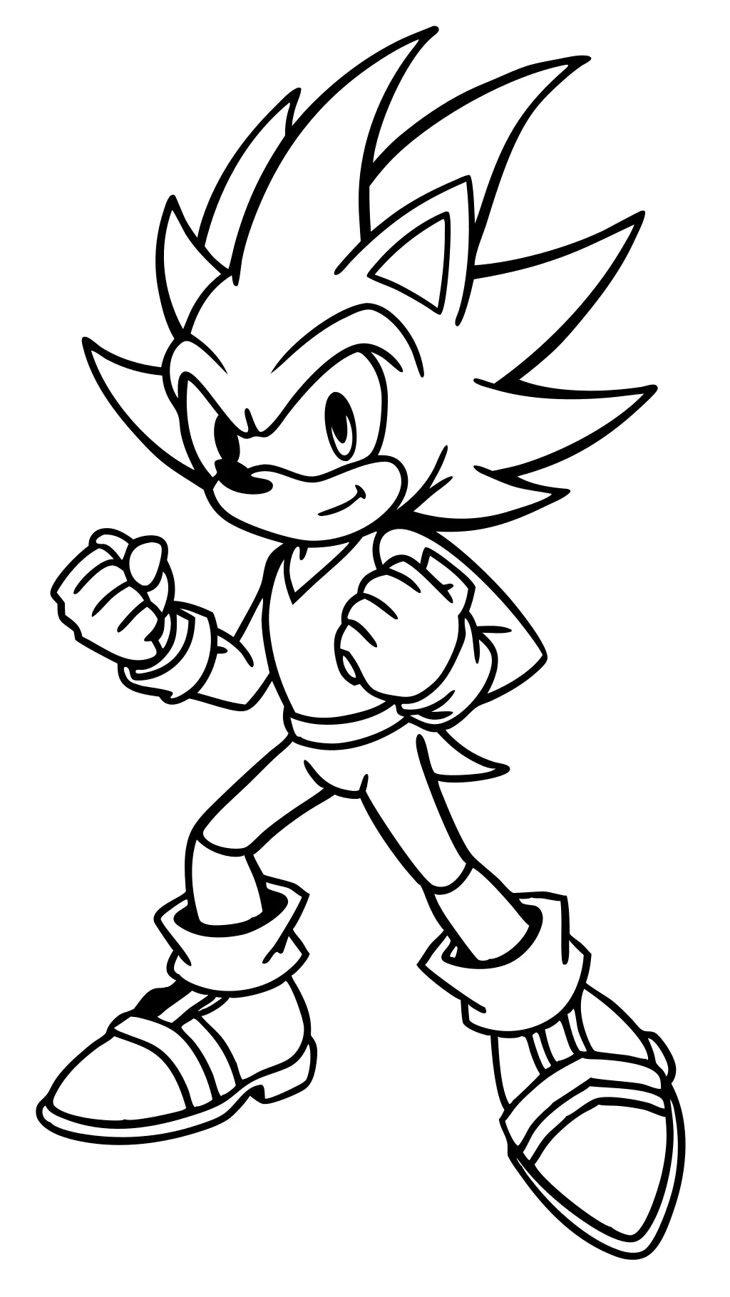 coloriages de Sonic Golden